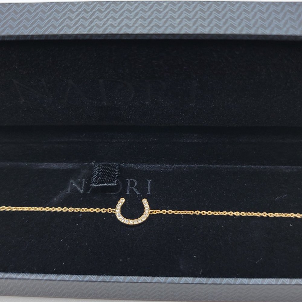 Nadri CZ Horse shoe Bracelet NEW in BOX - Picture 6 of 6